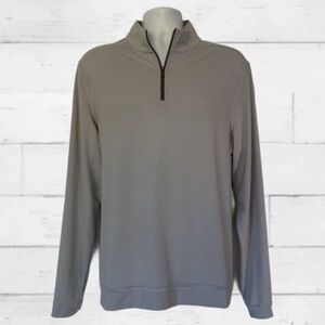 Southern Tide ‘Cruiser’ Micro-Stripe Performance Quarter-Zip Pullover Men’s L